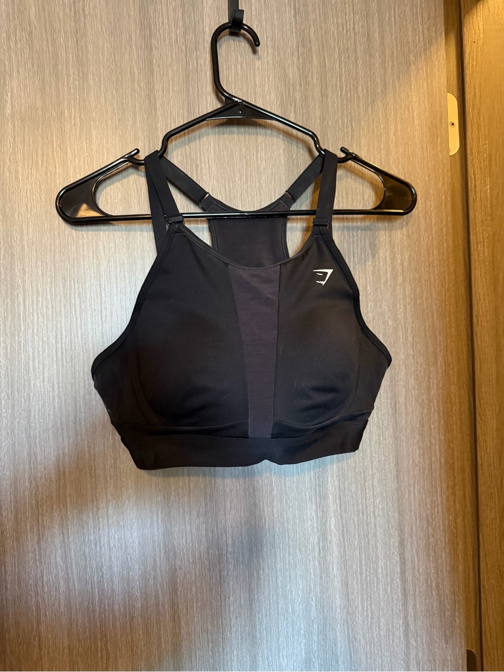 Gymshark Black High Support High-Neck Racerback Sports Bra